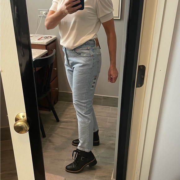 New Levi’s 501 High Rise Straight Leg Ankle - Picture 8 of 9